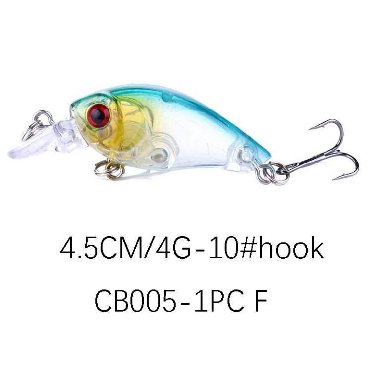 Mồi câu cá chukky nhân tạo 3d sống động 4.5cm 4g