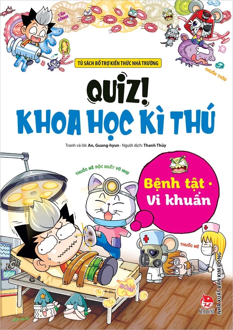 Sách - Quiz! Khoa học kì thú: Bệnh tật, vi khuẩn