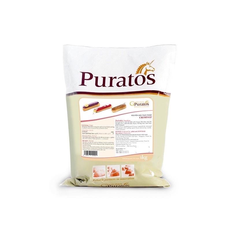 Bột trộn nhân Su Kem Custard Puartos 200gr (tách lẻ gói 1kg)