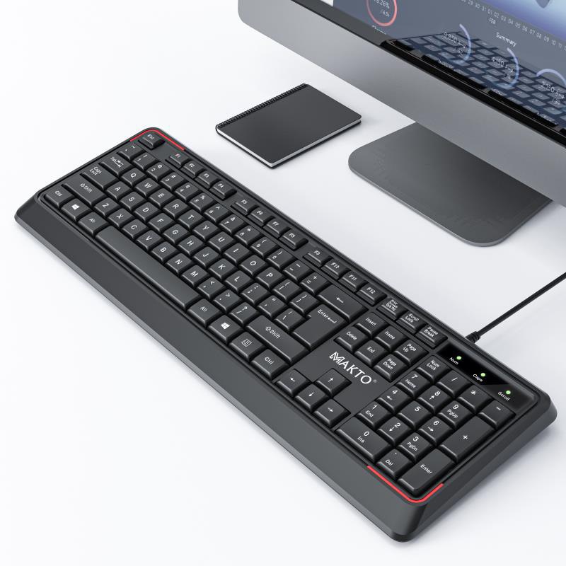 Bàn phím máy tính có dây Sothing MAKTO AK-320, chuột có dây MAKTO M1 USB cao cấp, độ nhạy cao, dannhf cho PC, Laptop- Hàng chính hãng