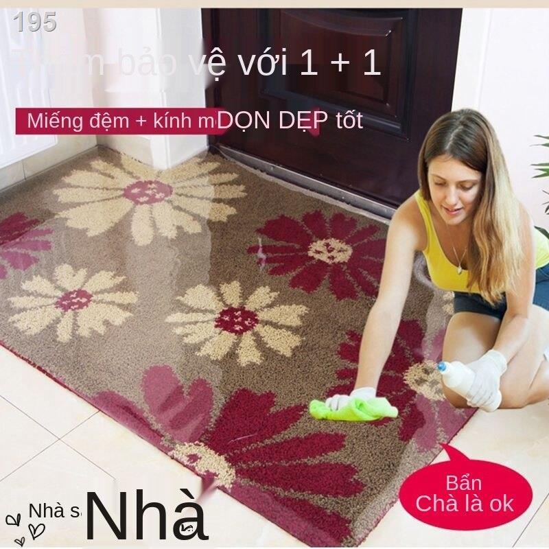 Màng bảo vệ thảm nhựa, trải sàn chống trơn PVC, bàn cafe phòng khách ngủ, dầu bếp và lau chân thấm