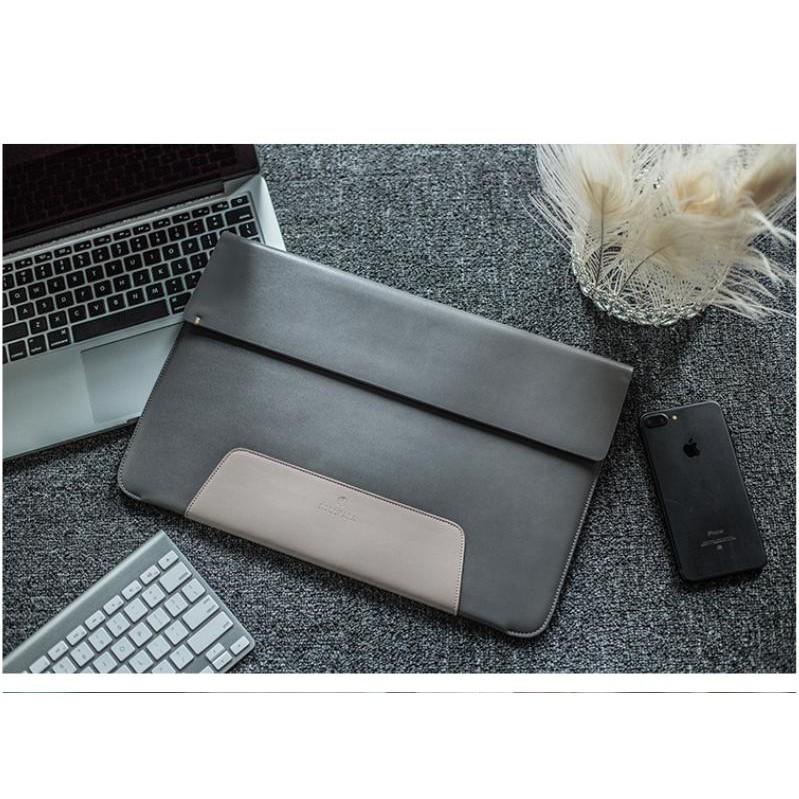 Túi da đựng laptop RollPark cho Macbook 13inch cao cấp thời thượng