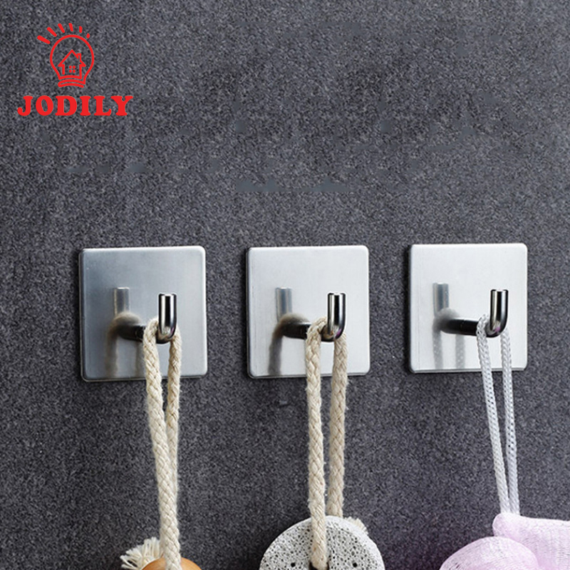 Móc INOX 304 Treo Đồ nặng, treo thớt, nồi niêu INOX 304 Dán Mọi Bề Mặt