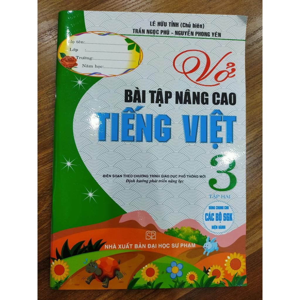 Sách - Combo Vở Bài Tập Nâng Cao Tiếng Việt 3 - Tập 1 + 2