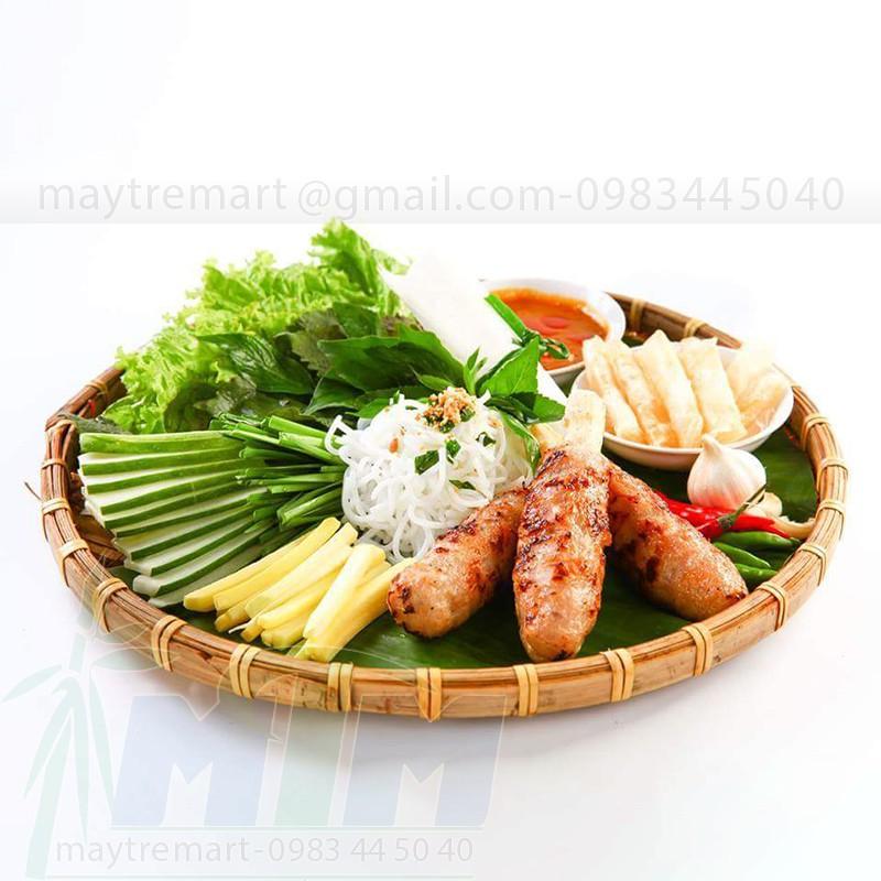 Mẹt tre (cạp mây) hun khói, nhúng keo