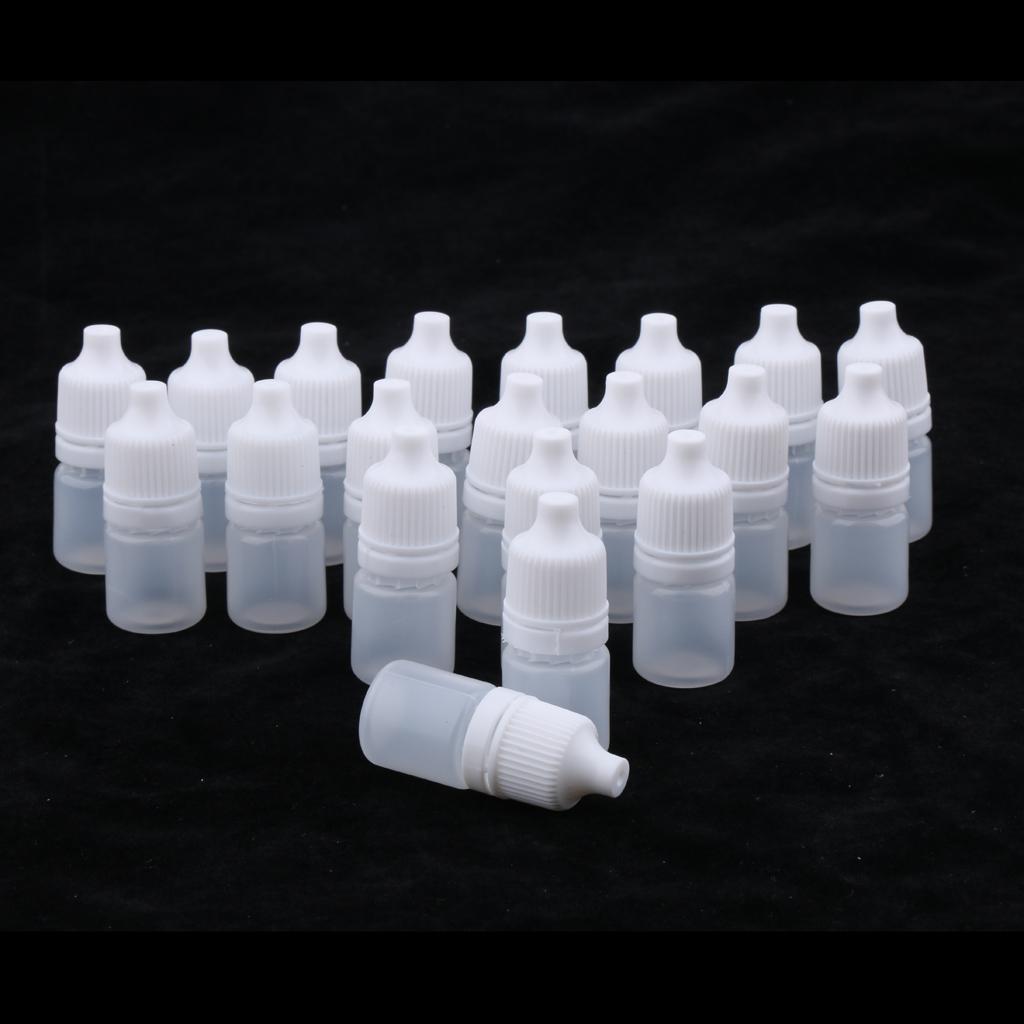20 Miếng Mini Có Thể Bơm Lại Rót Mắt Nhỏ Giọt Trang điểm Mỹ Phẩm Chai Du Lịch 3ml