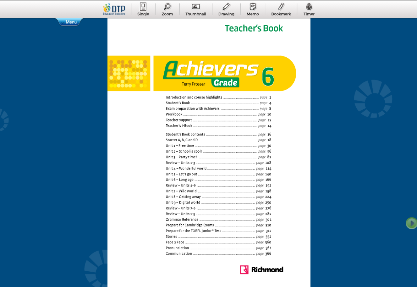 Hình ảnh [E-BOOK] Achievers Grade 6 Sách giáo viên điện tử