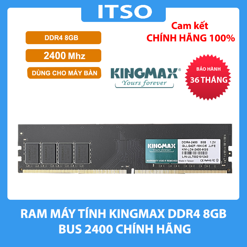 RAM PC Kingmax 8GB 2400 DDR4 - Hàng Chính Hãng