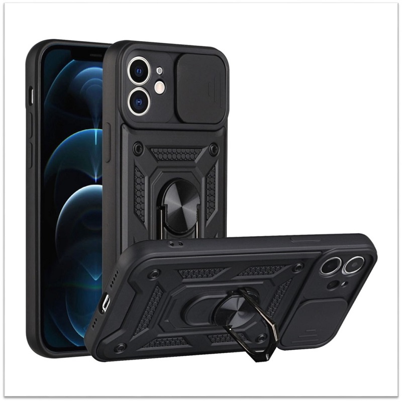 Ốp lưng Bảo vệ Camera cho iPhone 6/6s, 6 Plus/6s Plus, 7/8/SE 2020, 7 Plus/8 Plus, 11 có giá đỡ