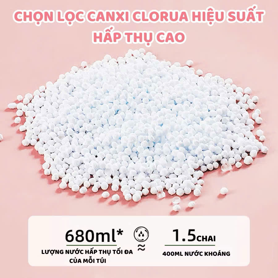 SET 2 Túi Hút Ẩm Mùi Thơm Nước Hoa 2 Ngăn Siêu Thấm - Chống Mốc, Để Tủ Quần Áo, Tủ Giày - HÀNG CHÍNH HÃNG MINIIN