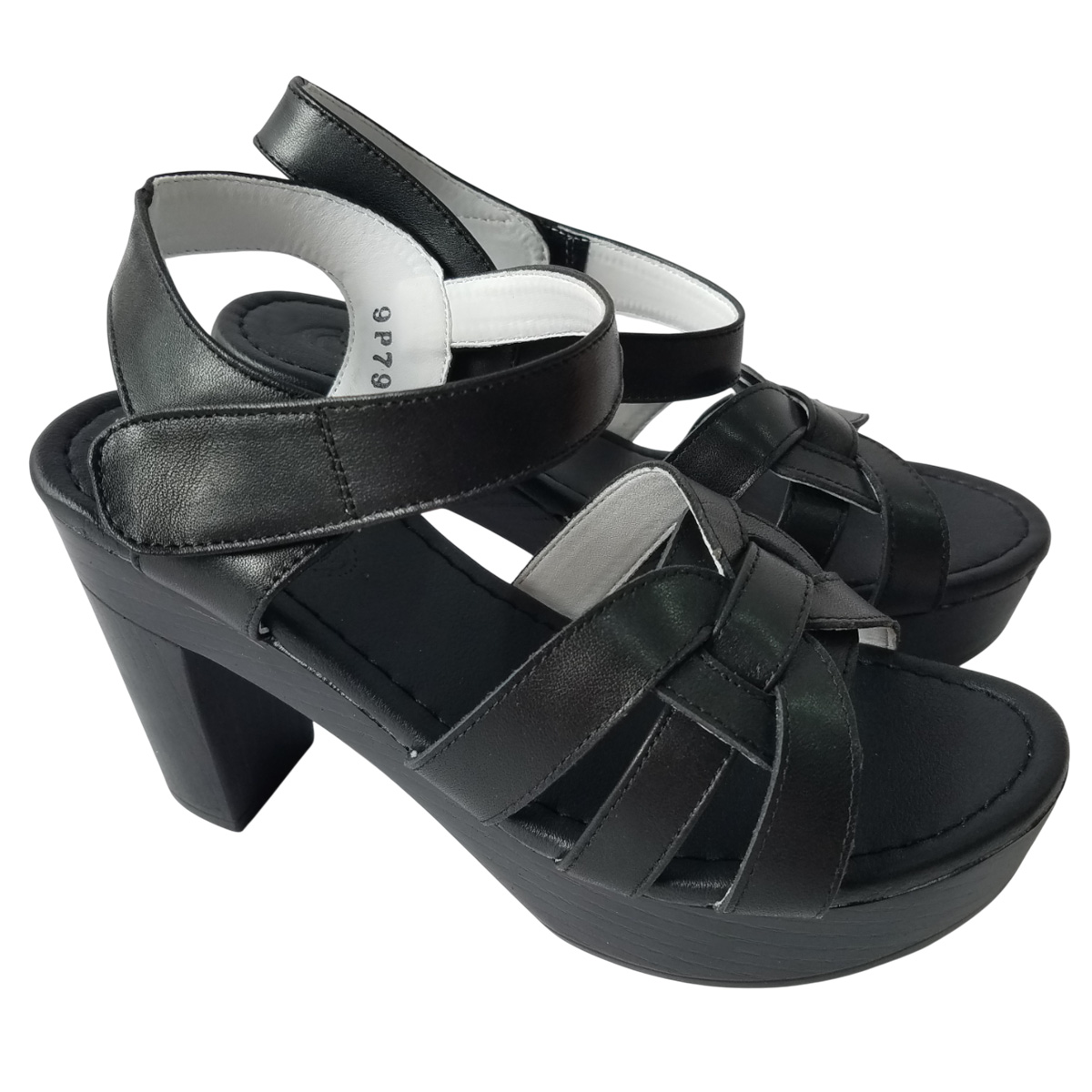 Giày Sandal Cao Gót Da Bò BIGGBEN Cao 8 Phân SDCG153