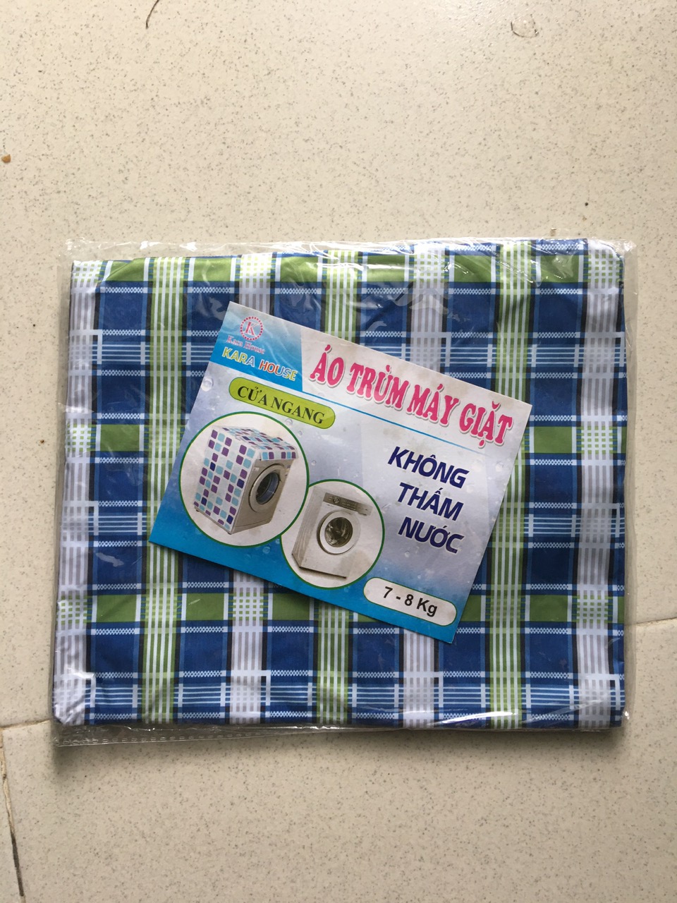 Áo trùm máy giặt cửa ngang cho máy từ 6 - 15 kg ,vải dù siêu bền tiện lợi , chống thấm nước , bảo vệ máy giặt dưới mọi thời tiết