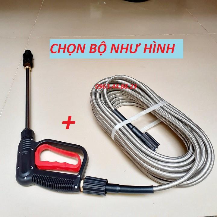 bộ dụng cụ xịt và dây rửa xe 10m-ren 14mm