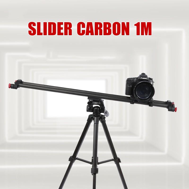 Dolly Slider Carbon 1m Thanh ray trượt cho Camera hỗ trợ quay phim, quay video