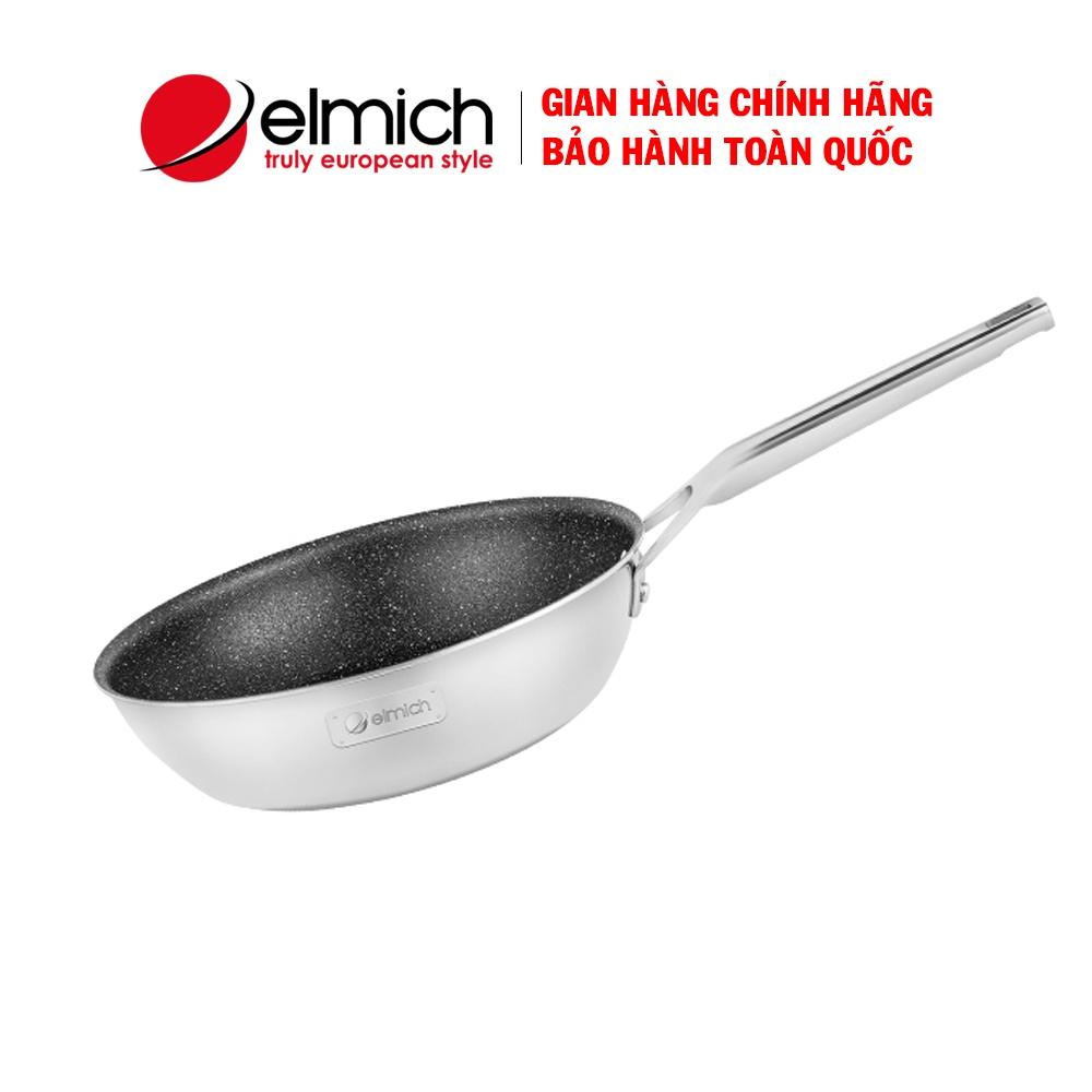 Chảo chống dính inox liền khối Elmich Trimax CZ EL-3836, Đường kính 24 cm, Sử dụng được mọi loại bếp - Hàng chính hãng