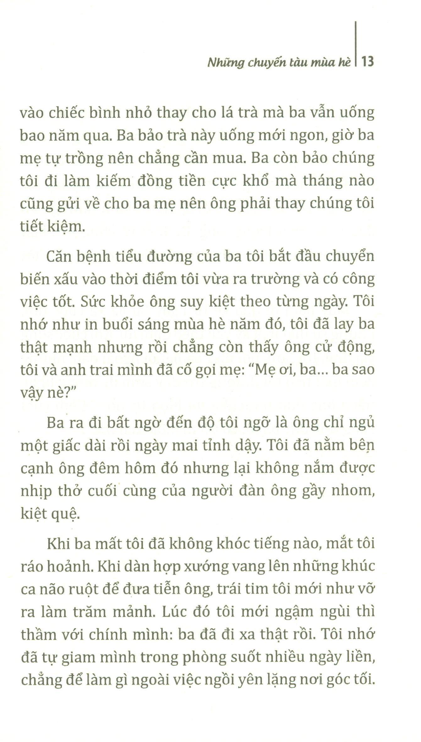 Những chuyến tàu mùa hè