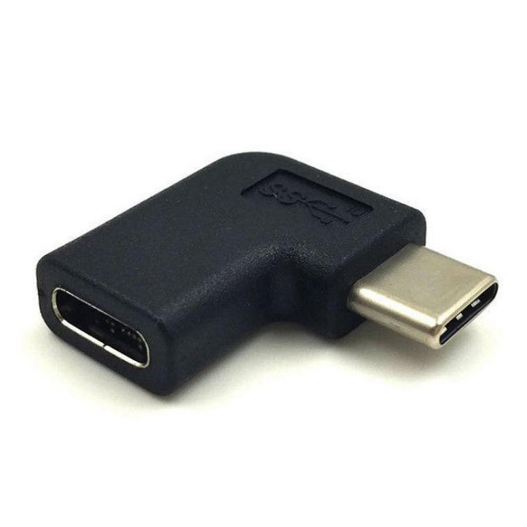 Type C Male to USB-C Female Adapter Left/Right Angle Data Sync Converter