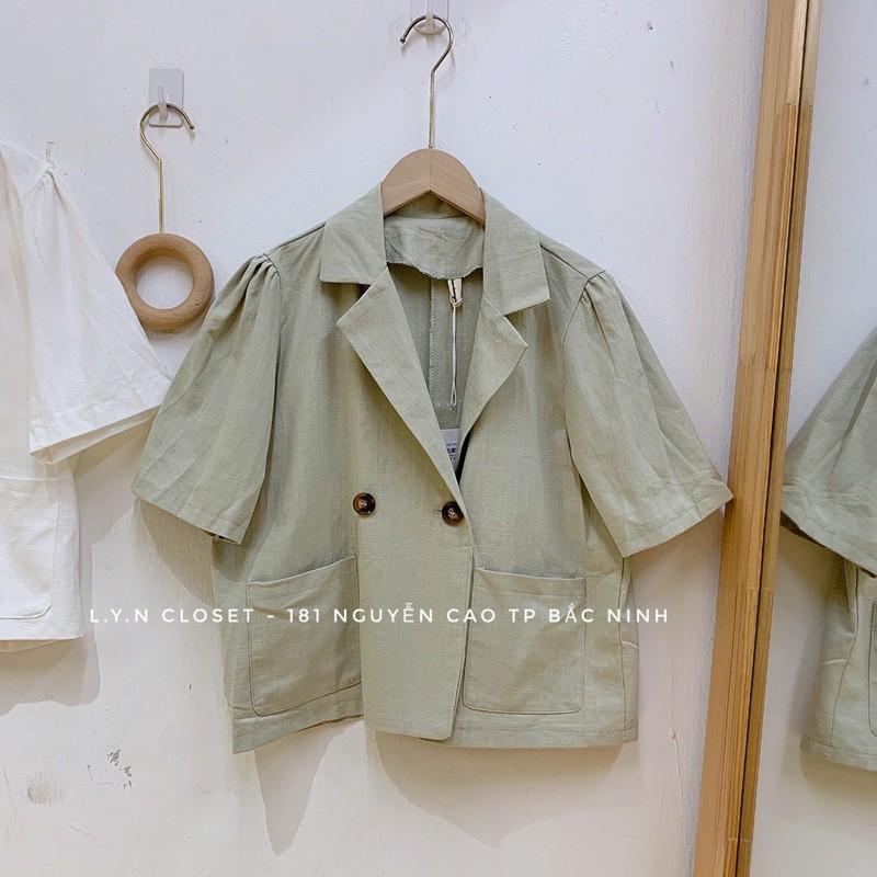 Áo sơ mi vét mỏng chất line hàng Quảng Châu