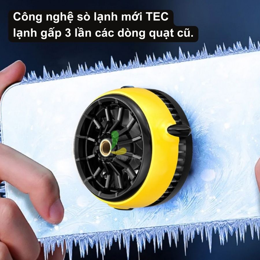 Quạt tản nhiệt điện thoại Memo CX04 sò lạnh từ tính - Quạt hạ nhiệt không dây có led RGB tương thích nhiều thiết bị - Hàng nhập khẩu