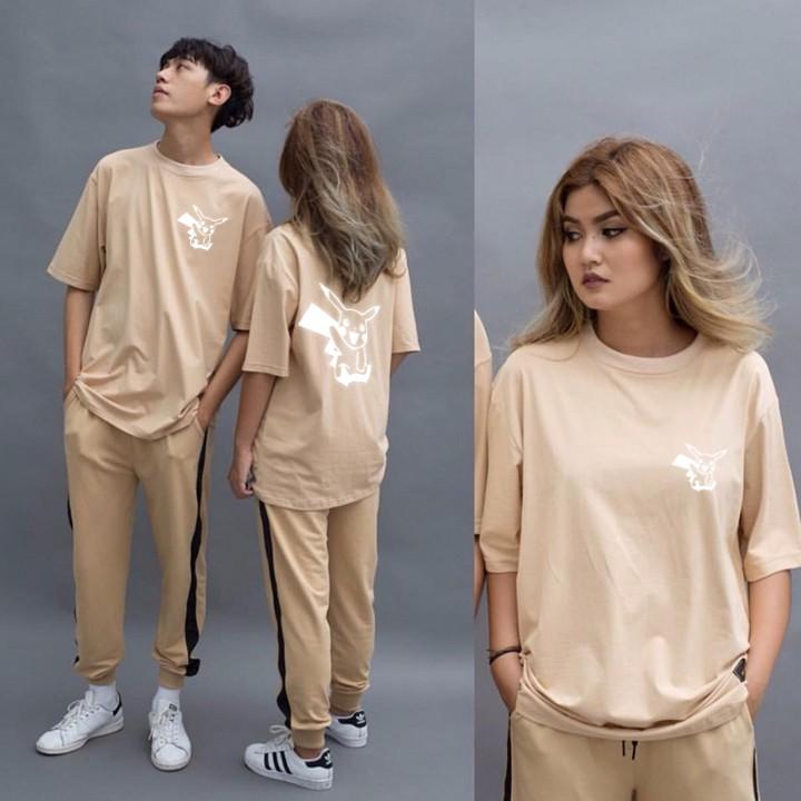 Áo thun unisex dạ quang - Áo thun phản quang Pikachu in cao cấp