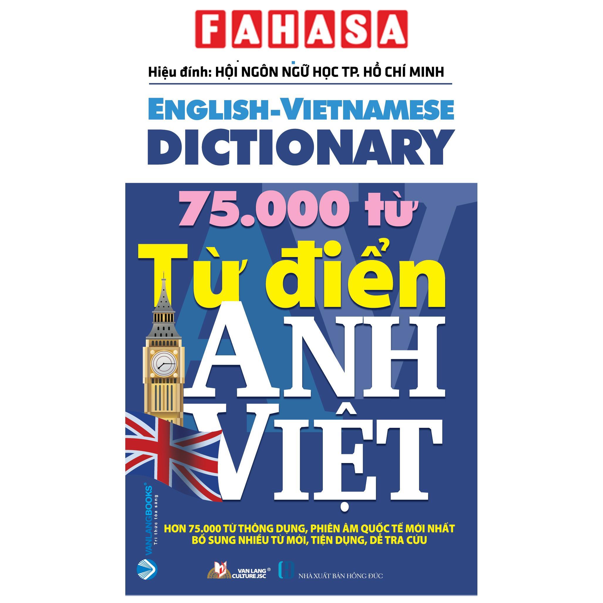 Sách - Từ Điển Anh-Việt 75.000 Từ (Tái Bản 2025) - ảnh 4