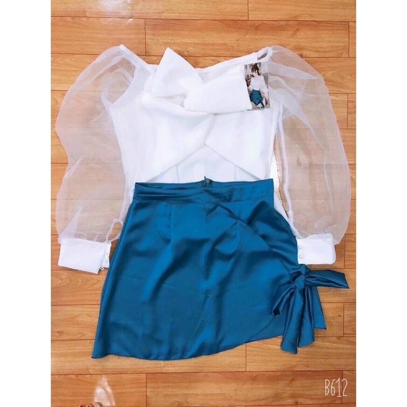 Set áo và chân váy xinh chi