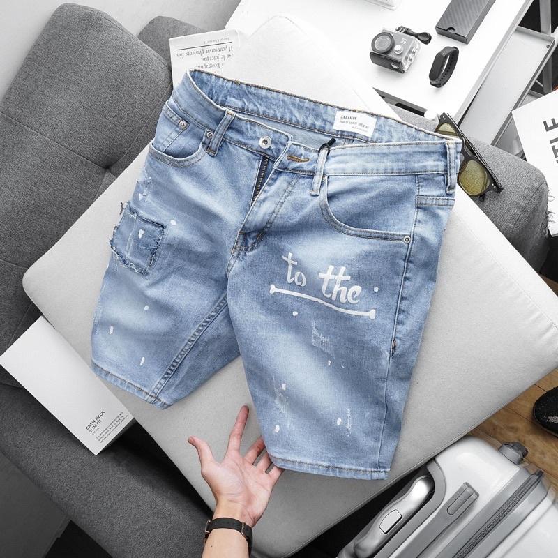 Quần jean nam bigsize rách bụi co giãn hàng xuất đẹp