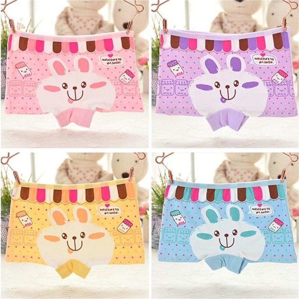 Quần Chip Đùi Trẻ Em, Quần Lót Cotton Từ 8 - 24kg Cho Bé Gái Hình Công Chúa Mèo Hello Kitty Cực Xinh - Doni House