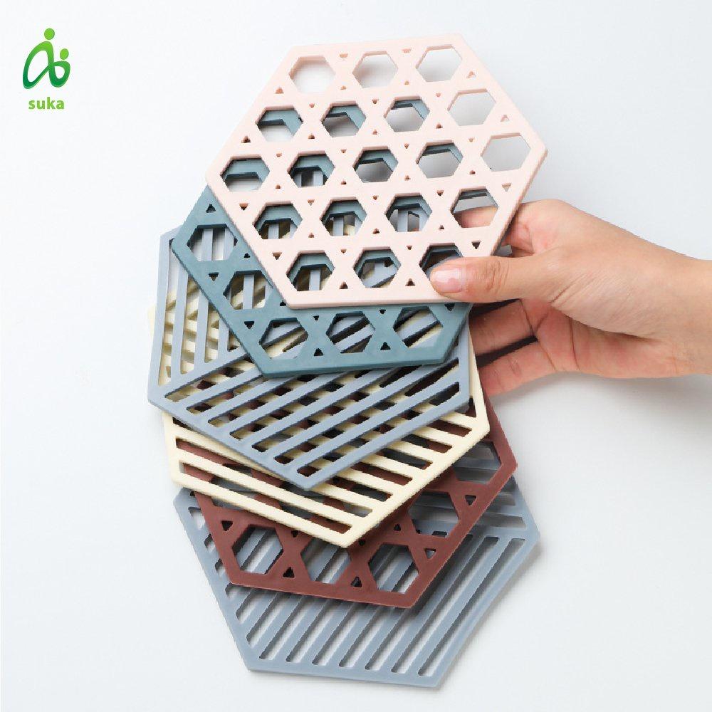 Miếng lót nồi, đế lót nồi, ly cốc chén, bát đĩa cách nhiệt chống trượt chất liệu silicon cao cấp