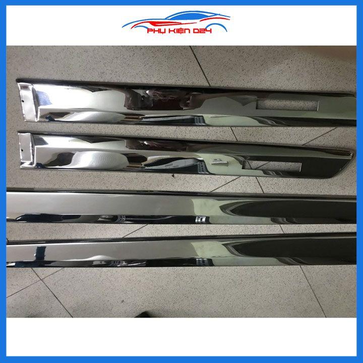 Bộ ốp nẹp sườn, nẹp hông xe ô tô Matiz 3 , Spark 2007-2008-2009-2010-2011 mạ crom trang trí bảo vệ cửa xe hơi