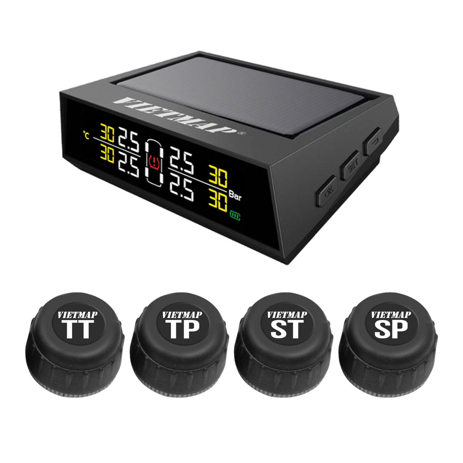 Bộ Cảm Biến Áp Suất Lốp TPMS VIETMAP V1 - Hàng Chính Hãng