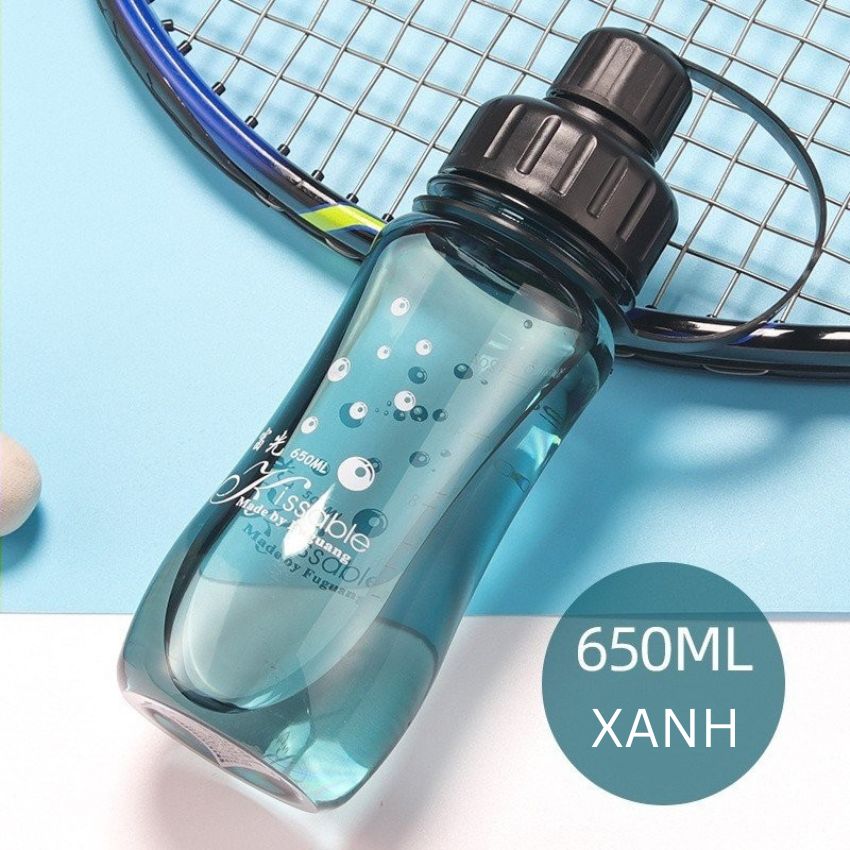 Bình Nước Thể Thao 2 Lít Bình Nước Xe Đạp Chống Sặc An Toàn Nhựa PC Không Mùi Có Vạch Chia Dung Tích Dây Đeo