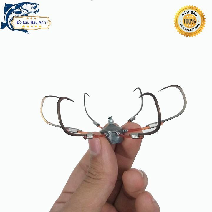 Lưỡi lục chì đúc A, lưỡi câu lục thép nga siêu bén siêu bền.