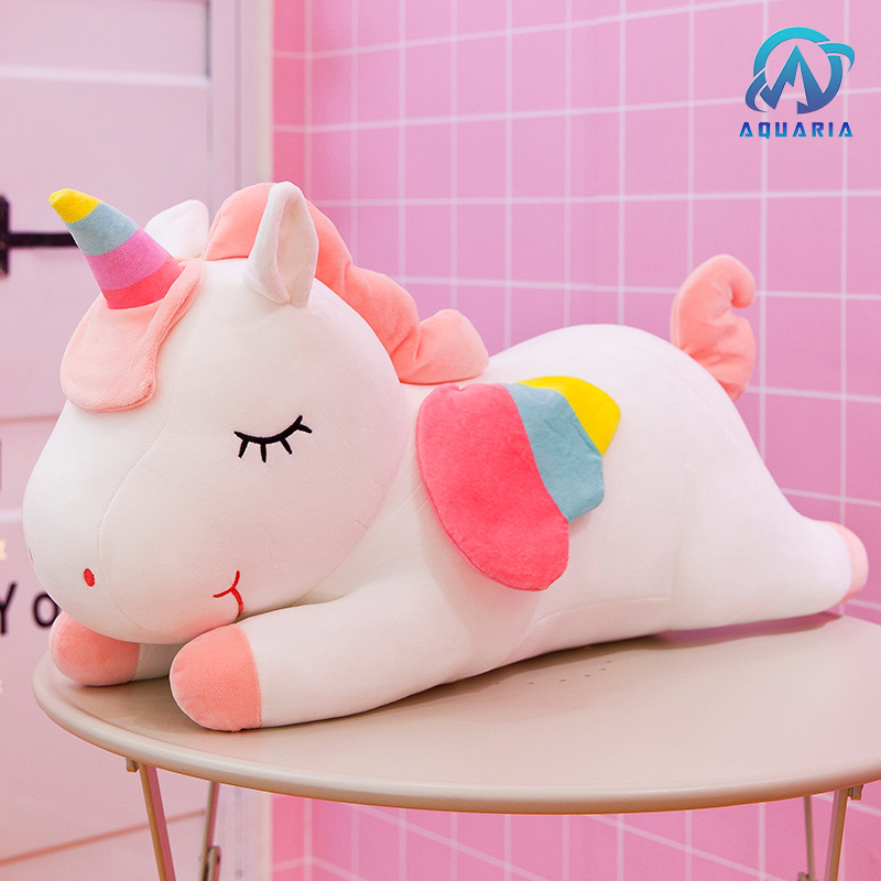 Gấu Bông Kì Lân Unicorn Nằm Siêu Dễ Thương 30cm Quà Tặng Siêu Hot