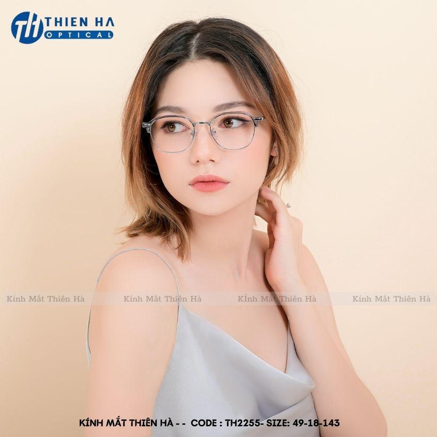 Gọng kính nam nữ dáng vuông Thiên Hà OPTICAL chất liệu Acetate Metal cao cấp nhẹ kiểu trẻ trung dễ đeo nhiều màu TH2255