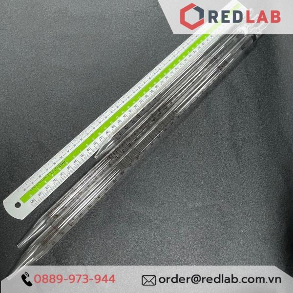 ỐNG HÚT THỦY TINH PIPET LOẠI DÀI CÓ CHIA VẠCH, PIPET THẲNG THỦY TINH 1ML 2ML 5ML 10ML 15ML 25ML 50ML