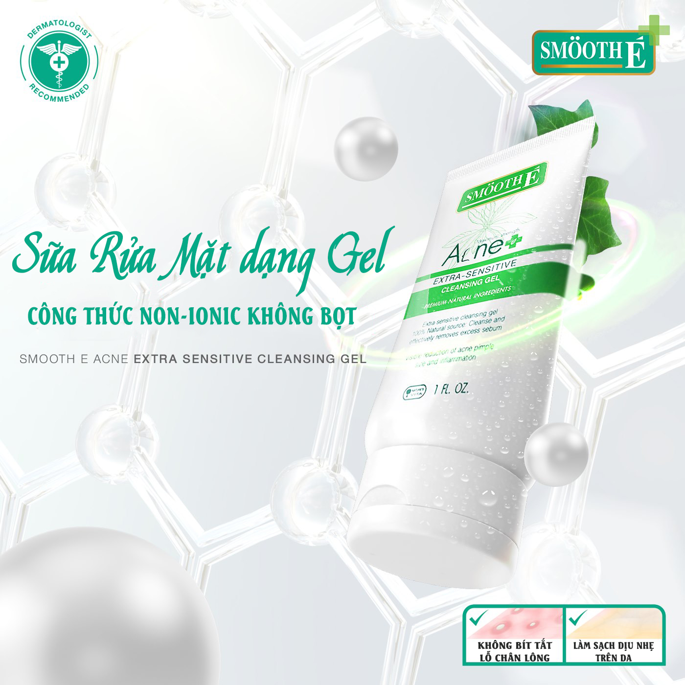 - Sữa Rửa Mặt Ngăn Ngừa Mụn Dạng Gel 6ml/9ml