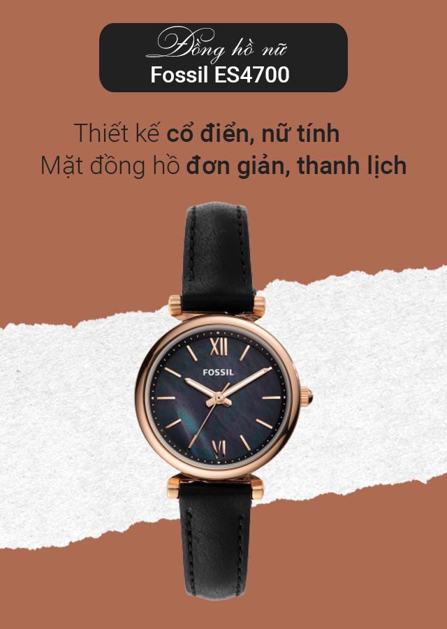 Tổng quan về đồng hồ Nữ Fossil ES4700 Tổng quan về đồng hồ Nữ Fossil ES4700