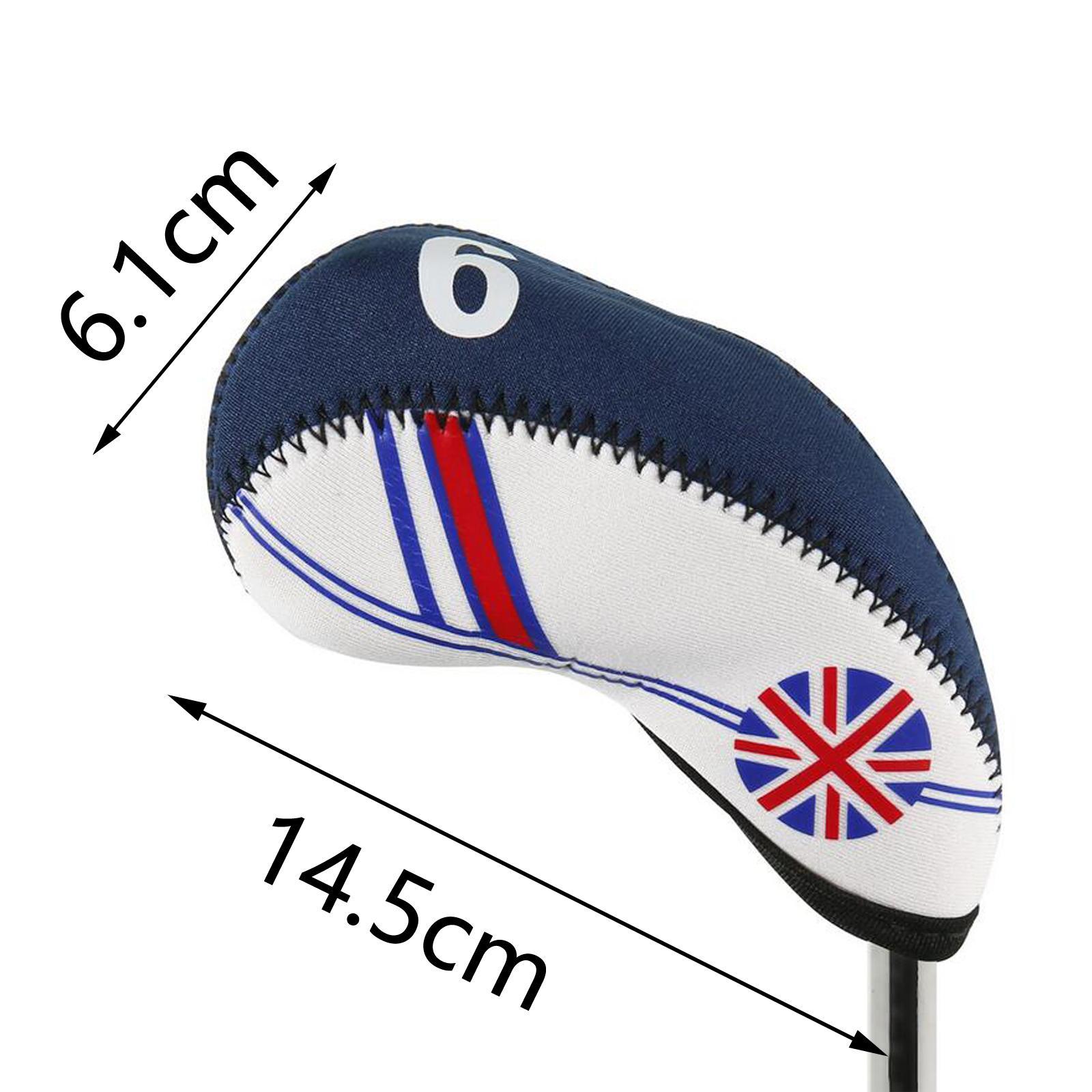 10pcs Golf Iron Head Covers Set Headcover with Number, Fit Most Irons Protective Headcover