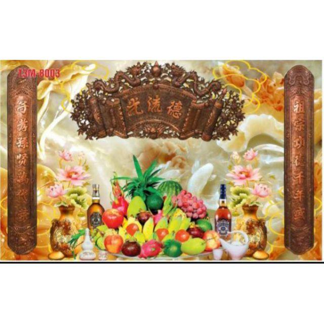 Tranh dán tường bàn thờ - tranh trang trí phòng thờ