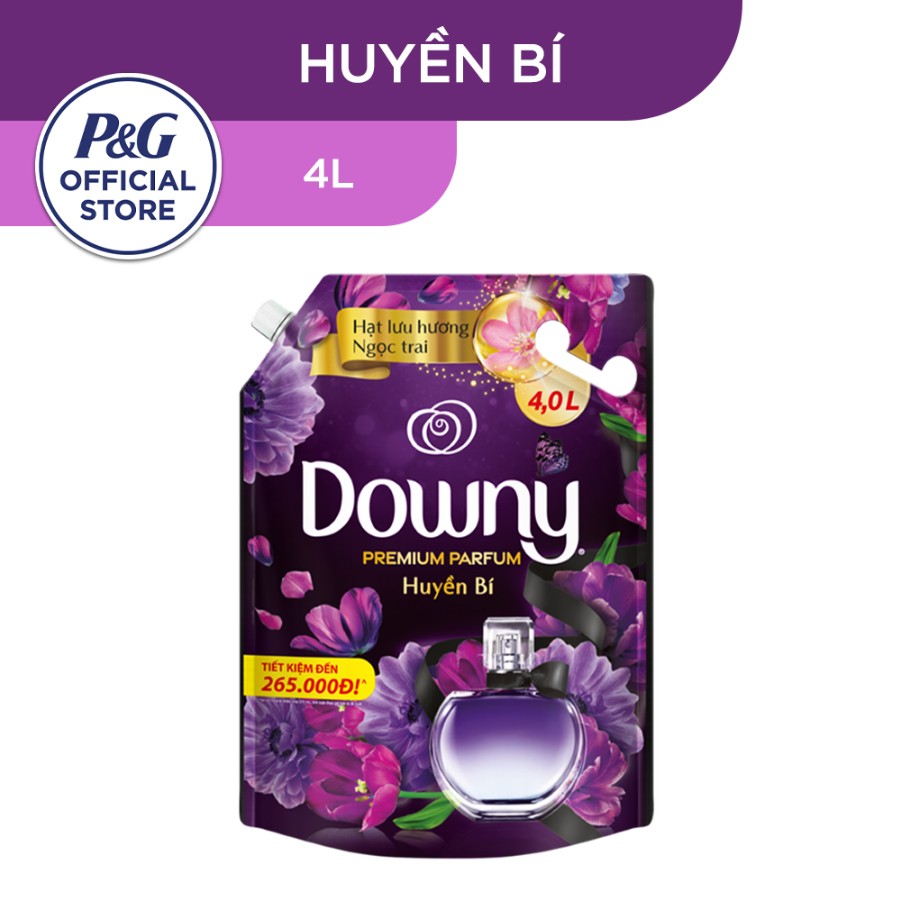 Nước Xả Vải DOWNY Hương Nước Hoa Cao Cấp Túi 4L