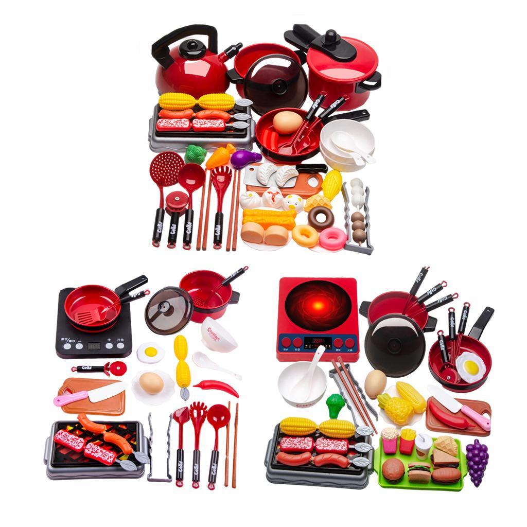 Set Pretend Cooking Playset for Girls Boys Gifts