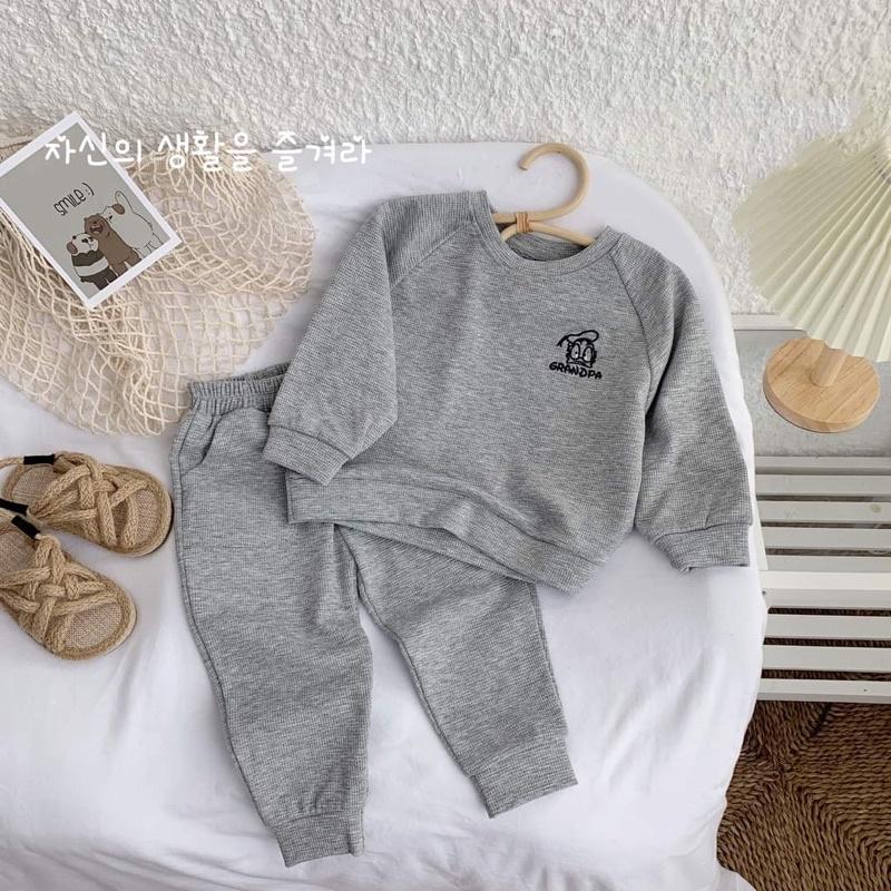 Bộ Dài Tay giữ nhiệt ấm cho bé trai bé gái 6-15kg