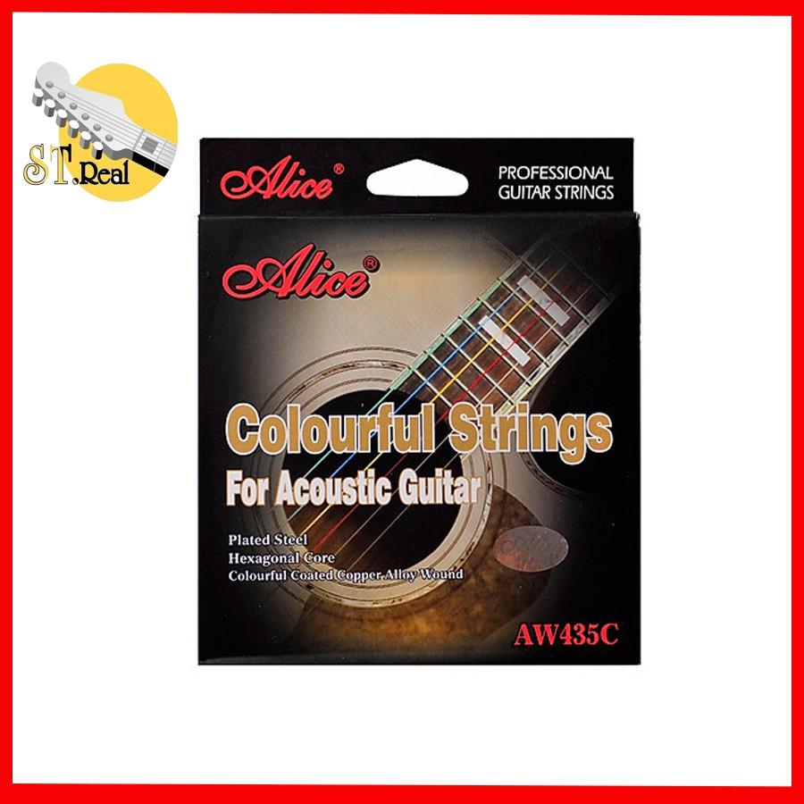 Dây Đàn Guitar Acoustic Alice AW435C - Nhiều Màu