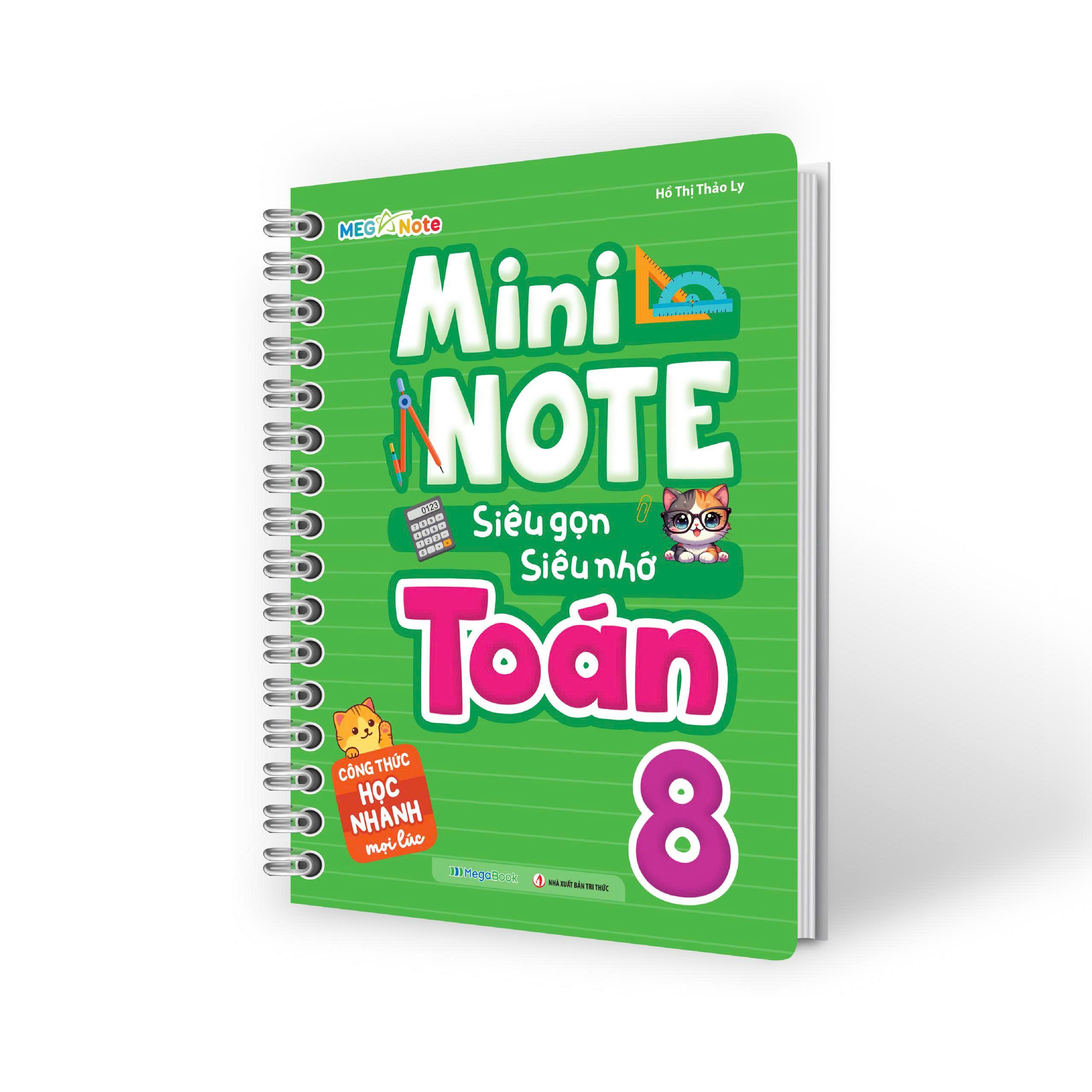 Sách - Mini Note - Siêu Gọn, Siêu Nhớ Toán 8