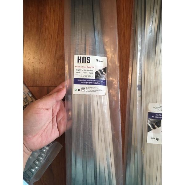 Túi 100 sợi dây rút inox 304 chịu, chịu nhiệt size 50cm