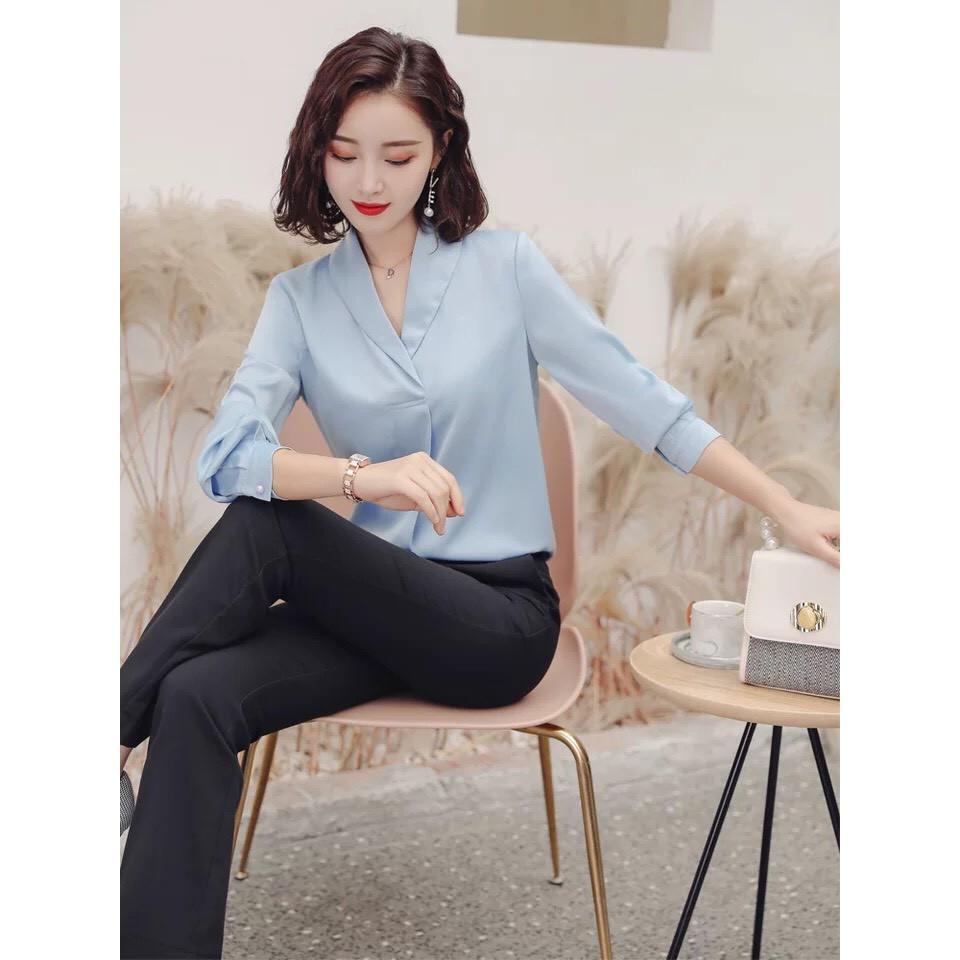 Áo sơ mi công sở tay dài - sang trọng - quý phái mẫu mới nhất 2019