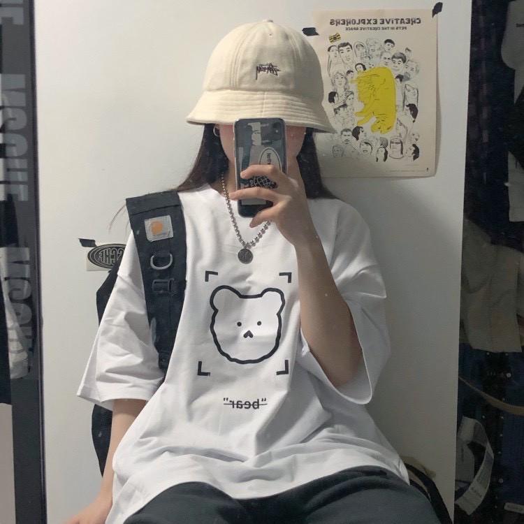 Áo thun tay lỡ form rộng unisex Be Yourself - GẤU BEAR