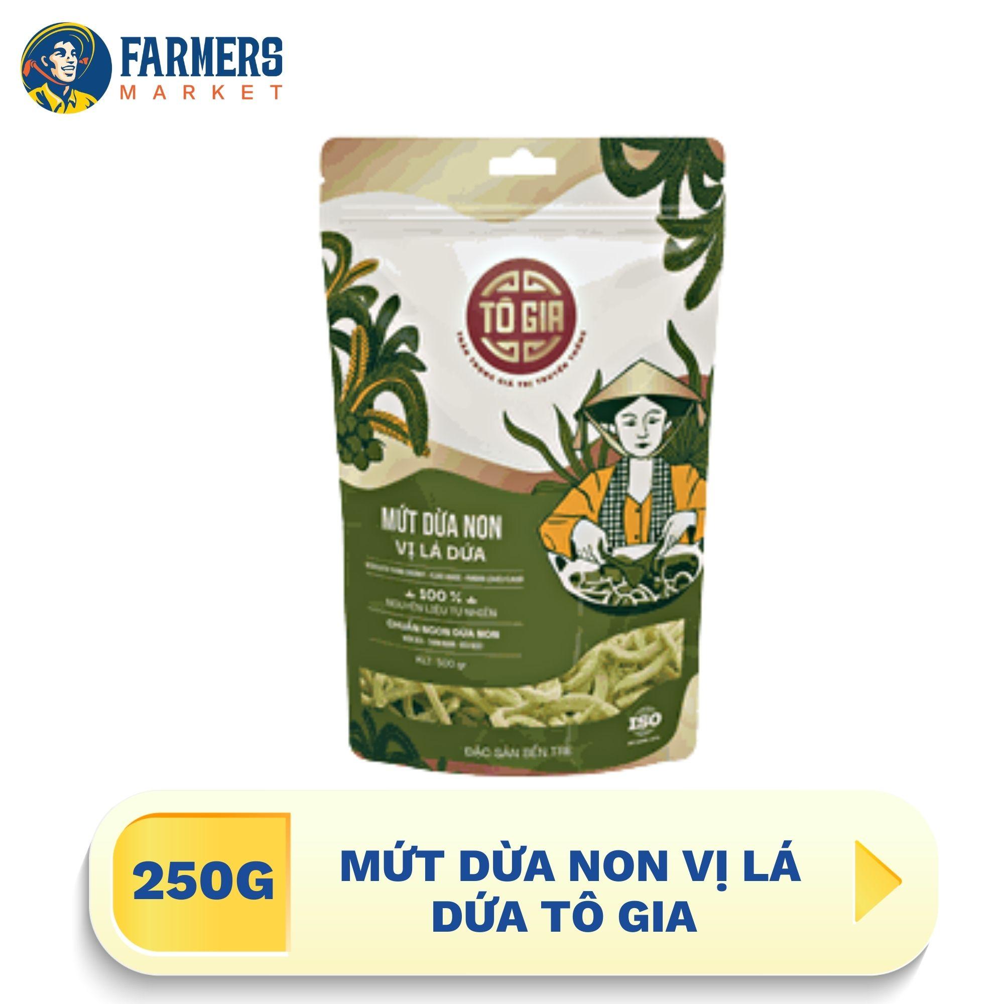 Mứt dừa non vị lá dứa Tô Gia 250G