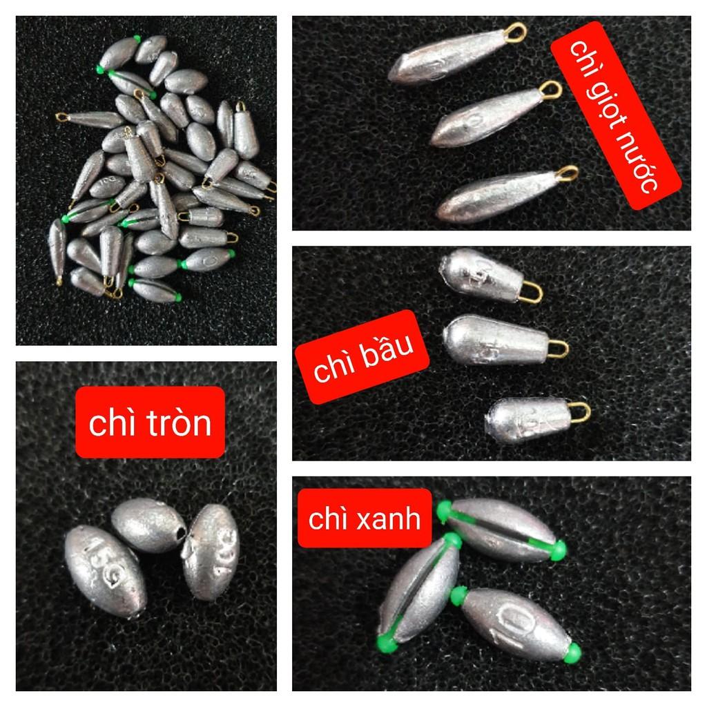 1 viên chì màu xám tùy chọn / Chì câu cá / chì bạc / chì xuyên tâm / chì câu đơn đài / câu tay